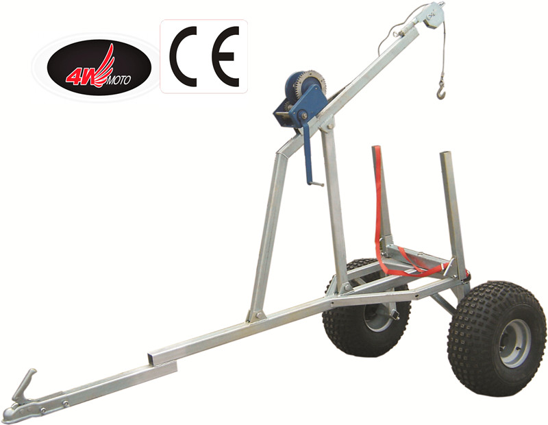 4W-A07 Log Winch ATV Trailer