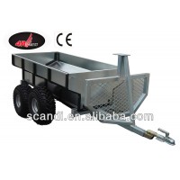 4W-A01B Log ATV Trailer with Cargo Box