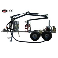 Grapple crane 350 ATV trailer